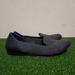 Rothy’s The Loafer Navy Purple Womens size 9